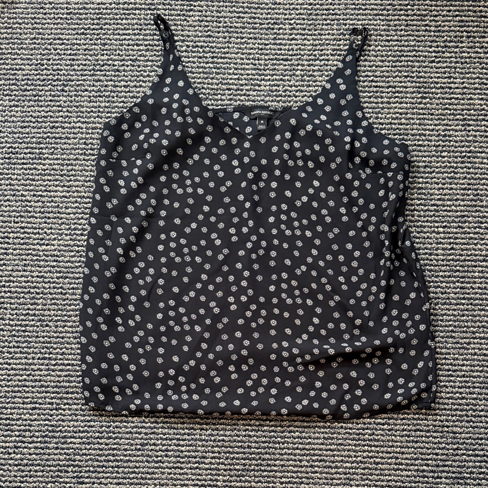 Banana Republic Daisy Patterned Blouse w/ Adjustable Straps